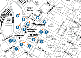 Orpheum Theater Map