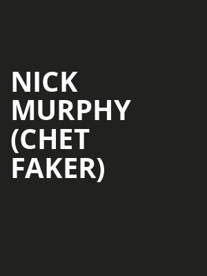 Nick Murphy Chet Faker, First Avenue, Minneapolis